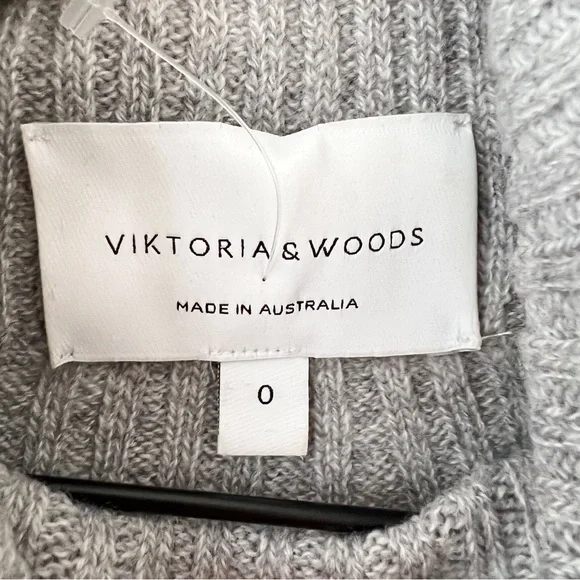 VIKTORIA & WOODS grey wool sweater - Picture 4 of 5